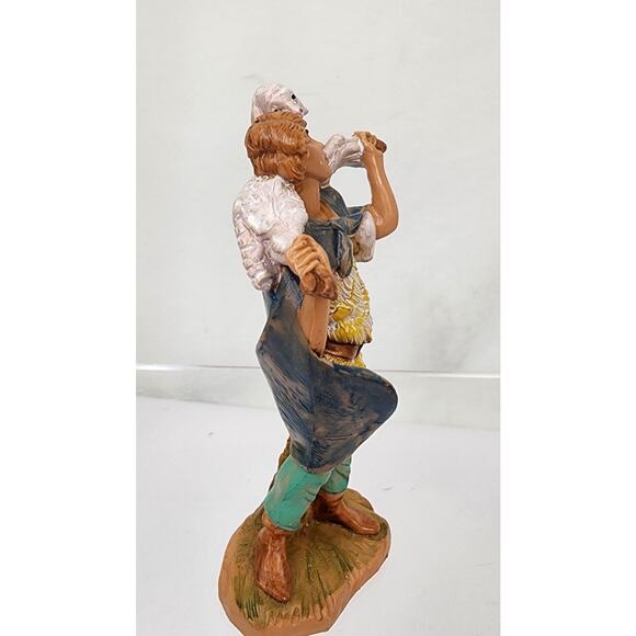 Fontanini Shepherd Boy Blue Cape Lamb Nativity Figure 4" Simonetti 923 - Picture 4 of 7